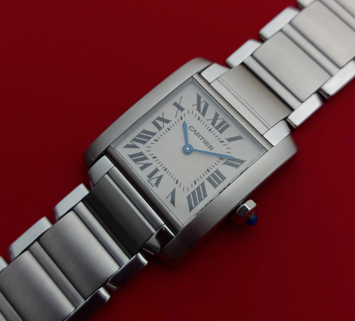 Ladies' Cartier Tank Francaise Midsize Quartz Wristwatch Ref. W51003Q3